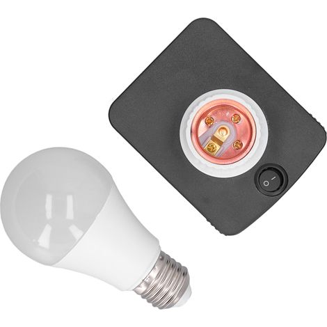 Lampe de travail LED portable sans fil E27, compatible batterie lithium 18V Metabo, ampoule à vis, éclairage d'atelier, projecteur mobile, alimentation sur batterie, usage professionnel. (1/5)