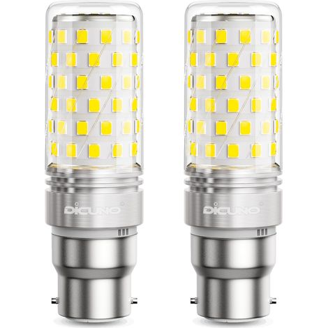 XEPHO Ampoule LED B22, 10W Équiv. 130W halogène, 6000K, 1400lm, Lot de 2B22 10W Equivalent 130W / 6000k Blanc Froid - 2 Unité (1/5)