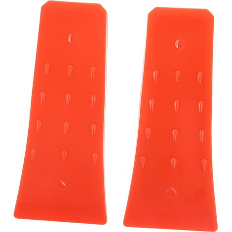 Lot de 2 Coins D'abattage en Plastique Orange, Outil de Coin de Bûcheronnage Réutilisable et Stable sous Charges Lourdes, pour Jardinage et Coupe de Bois (1/5)