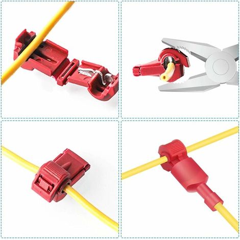 Lot de 12 raccords étanches 3 voies pour câbles électriques, connecteurs de fil à sertir avec gel, 4 bornes de jonction, adaptés aux tondeuses robot Husqvarna. (1/5)