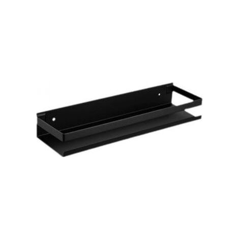 ALLIANDISÉtagère Murales 40CM Étagère Salle de Bain Douche Modernes Acier Inoxydable SUS304 Noir Mat, (1/5)