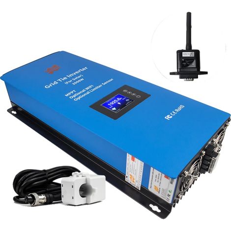 Inversor de red, potencia de salida de 2000 W, protección contra funcionamiento en isla, con WiFi, 230 V, 48 V (1/2)