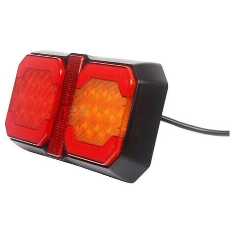 Piloto trasero multifunci贸n LED'12-24V 209x100x30 mm cable 1.5 m naranja/rojo UNIVERSAL LA40090 (1/5)