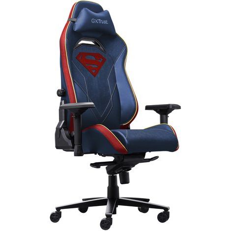 Trust GXT 721SM Ruya Pro Sedia per gaming universale Seduta imbottita Blu, Rosso