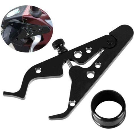Dispositif universel d'assistance à l'accélérateur pour moto, étrier de régulateur de vitesse à blocage pour moto avec anneau en silicone (1/4)