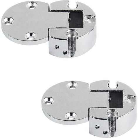 Lot de 20 Charnière Meuble de Rabat Charnière de Meubles Ferrure Pliable Plano-Medial pour Ouverture en Bois Angle D'Ouverture 90°-DOU (1/3)