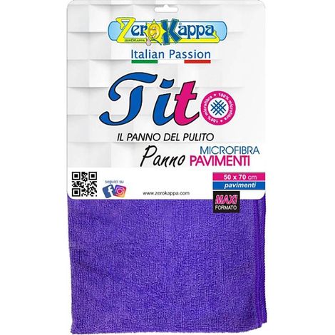 PANNO IN MICROFIBRA 'TITO PAVIMENTI' cm 50 x 70