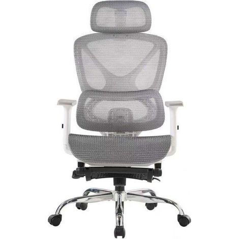 Silla de oficina - SEVEN COMFORT - SEVEN COMFORT - Respaldo de malla transpirable - Soporte lumbar 3D - Inclinación 135°