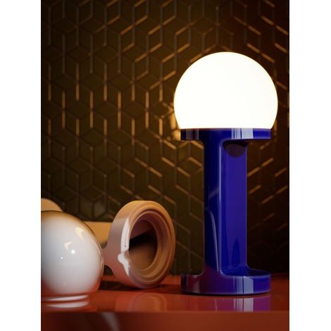 DECO' HABEA C2780, Lampe de Table, Ferroluce - Colore: Blu (1/3)