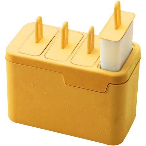 Ice Pop Mold,Moule,Popsicle Mold,Pop Mould,Popsicle Silicone,Sucette Glace,Moulle à Glace Silicone (Gelb)