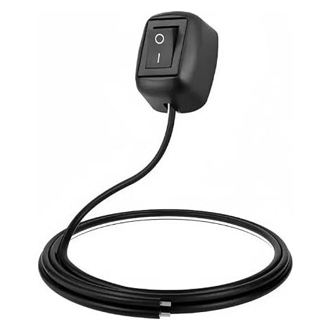 Interrupteur Voiture 12V/24V ON/OFF - Interrupteur à Bouton Type Goutte d'eau étanche - Pour Phares Antibrouillard, Barre LED, Circuit Électrique - Avec Double Face Adhésif (2m) (1/5)