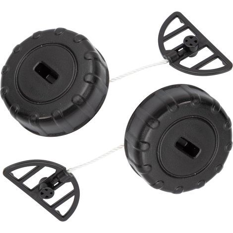 Lot de 2 Bouchons de réservoir d'huile pour Stihl 017 018 pour MS170 MS180 Bouchon d'essence Remplacement N° 1130 350 0500 Pièces de rechange pour tronçonneuse (1/5)