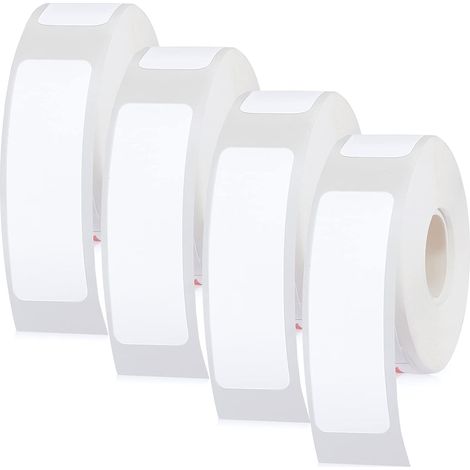 EINNENFFER Selbstklebeetiketten 14x30 mm, 4 Rollen à 240 Blatt, starke Haftung, Sortierung für Zuhause/Büro/Gewerbe
