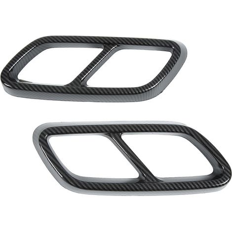 Paire de sortie d'échappement arrière, cache de silencieux et embout de tuyau, remplacement pour Mercedes-Benz Classe C W206 2021 et plus.