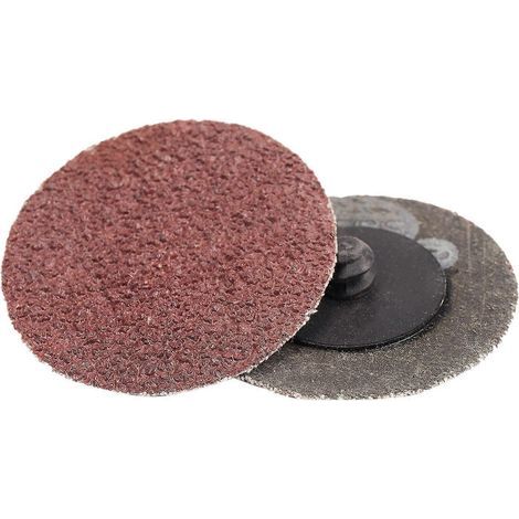 Lot de 100 disques abrasifs pour ponceuse rotative, grains 40, 60, 80 et 120, de 50 mm à 120 mm de diamètre. (1/5)