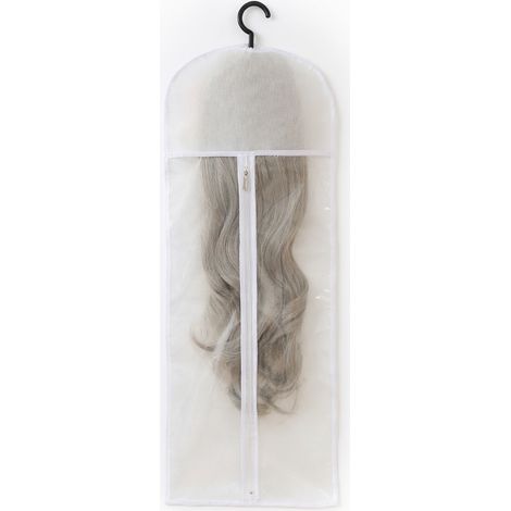 Pochette de rangement pour perruques blanc x 2 modèle 6
