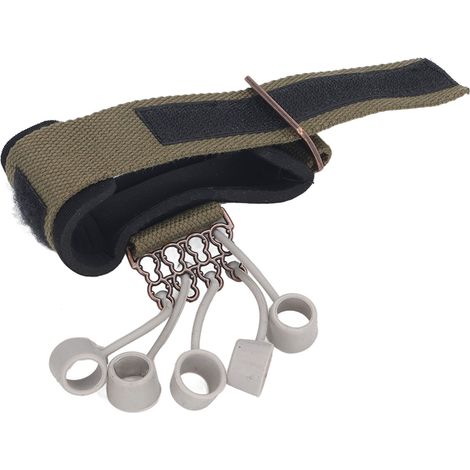 Fingertrainer zur Verbesserung der Flexibilität und Handkraft mit 5 austauschbaren Ringen, 20 lbs (ca. 9 kg) (1/5)