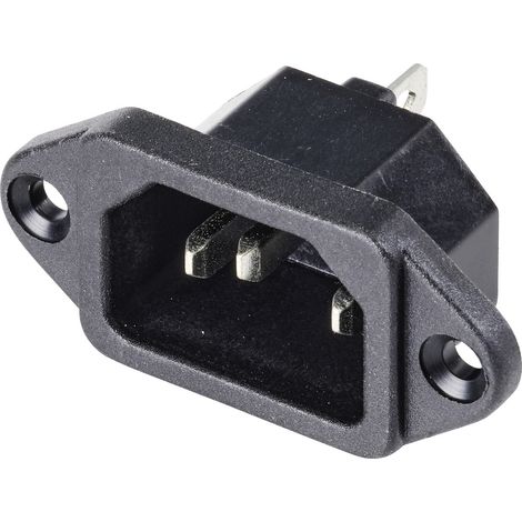TRU COMPONENTS TC-10475840 Kaltgeräte-Steckverbinder C8 Stecker, Einbau vertikal Gesamtpolzahl: 3 10 (1/3)