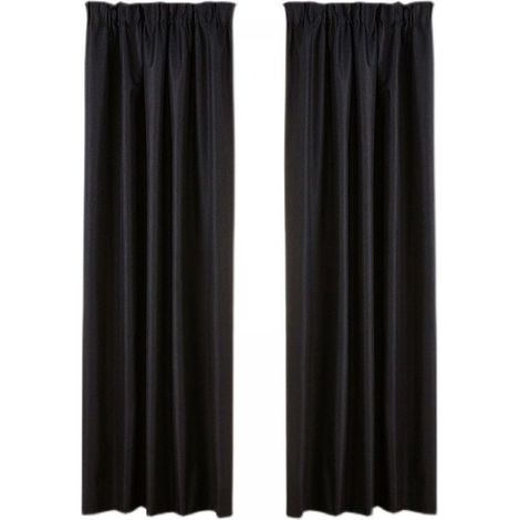 Lot de 2 Rideaux, Occultant, Thermique, Isolation, Mousse, 132x160cm, Salon Chambre (1/5)