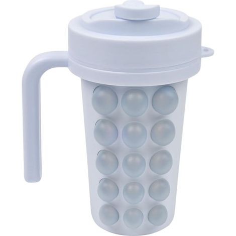 à glaçons en forme de tasse Bac congélation presser avec paille (1/5)
