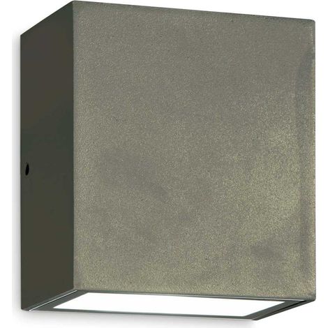 Ideal Lux ARGO Applique Extérieure LED Intégrée Down Gris Anthracite 620Lm 4000K IP65
