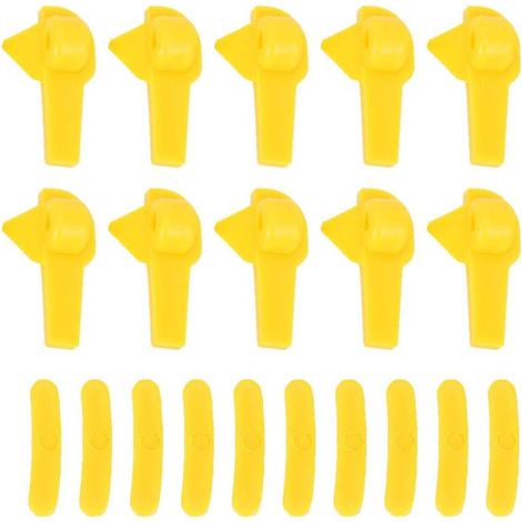 Protecteur de changeur de pneu, 20 pièces de montage de changeur de pneu tête de démontage d'insertion de canard protecteur de jante outils de réparation de roue de pneu jaune (1/4)