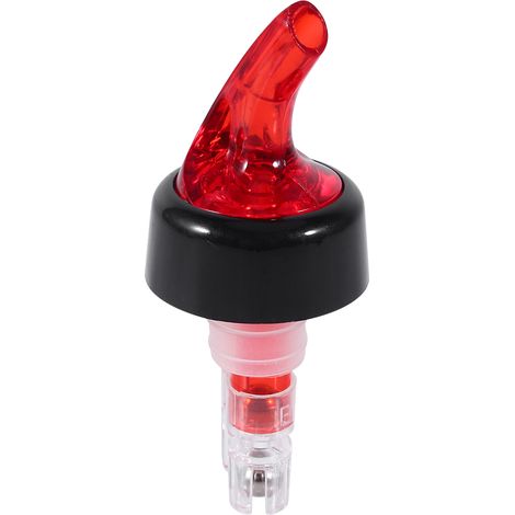 Hot Hard Plastic Liquor Pourer Flow Wine Bottle Pour Spout Dispenser for Bar Clubs Red