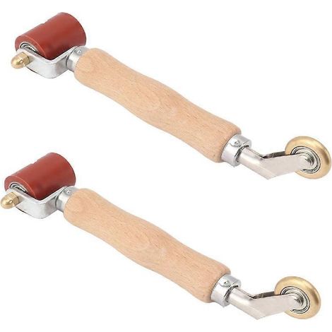 Rouleau à souder en silicone avec roue en laiton et manche en bois pour le soudage PVC, rouge - JBMEDIA (1/4)