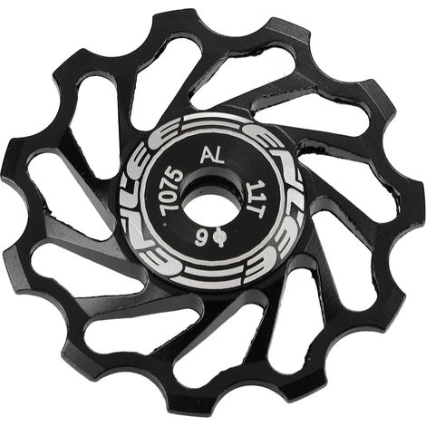 Galet de Poulie Vélo 11 Dents en Céramique Métal pour VTT Accessoire Noir (1/5)