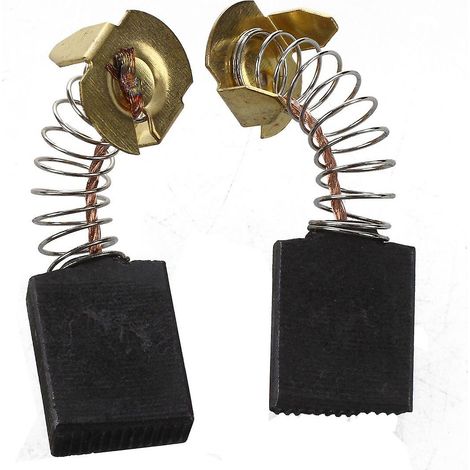 2 balais de charbon de rechange pour moteur, dimensions : 16 mm x 13,5 mm x 6,5 mm (1/4)