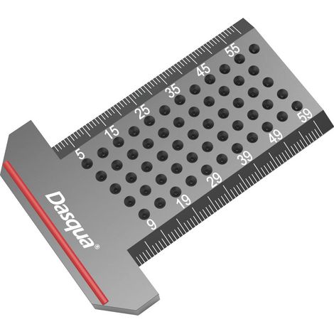Dasqua 1804-5661 Règle T de repérage de poche Alliage d'aluminium 1 pc(s) R686142 (1/5)