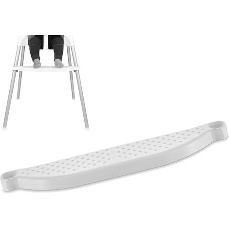 Repose-pieds générique pour chaise haute – Réglable, en polypropylène (PP), antidérapant – Compatible avec la chaise haute IKEA Antilop (Blanc) (1/5)