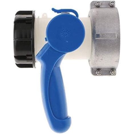 Tank adapter, universal shut-off valve adapter, Catchall IB tank hose fitting, butterfly valve garden hose fitting, DN40 (62 mm)