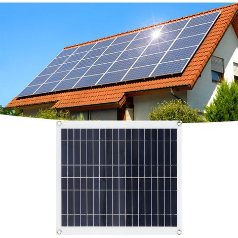 Kit de production d'énergie solaire compact et polyvalent de 20 W avec panneau solaire flexible et 100 W photovoltaïques (1/5)