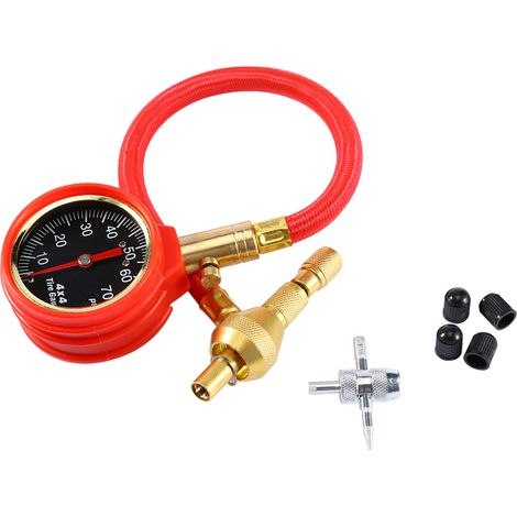 Reifendruckmesser für Pkw, Lkw, Motorrad, Nutzfahrzeug – pneumatisches Manometer (1/5)
