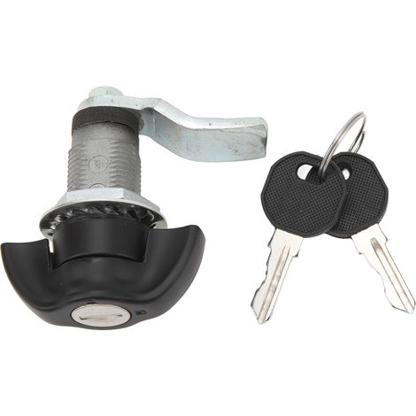 Ortviai Serrure à came cylindrique FC6083-3112 en métal avec 2 clés pour camping-car, caravane et armoire