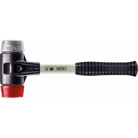Mazza HALDER SIMPLEX Plastica / metallo morbido con corpo in ferro malleabile rinforzato e impugnatura in fibra di vetro - D=50 mm - 3769.050