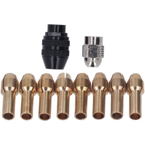 DEESSE SHOP-Mandrin sans clé, Jeu de Pinces de Mandrin de Perçage, Serrage sécurisé et Stable pour Meule de 1/32 à 1/8