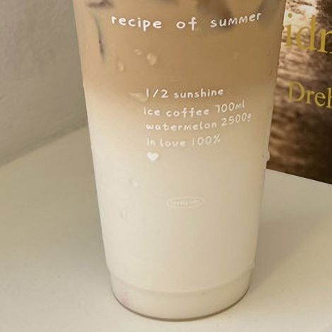 Mug d'été coloré et acidulé, à faire soi-même et digne d'Instagram, avec paille en plastique, grande contenance, format nomade, idéal pour les filles. La recette de l'été. (1/5)