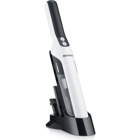 Aspirateur à main sans sac avec set accessoires, Aspirateur sans fil rechargeable, Aspirateur de table ou pour la voiture, Design compact, Autonomie jusqu'à 30 min, HV 7140 (1/5)