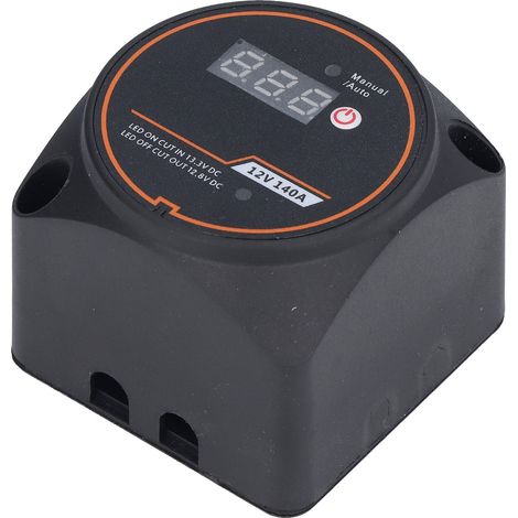 Relais Isolateur Double Batterie 12V 140A Étanche avec Affichage Numérique pour Voiture Bateau (1/5)