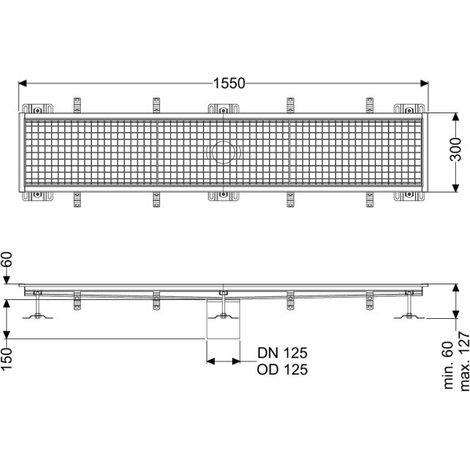 KESSEL 6130150 Gouttière à boîte Ferrofix