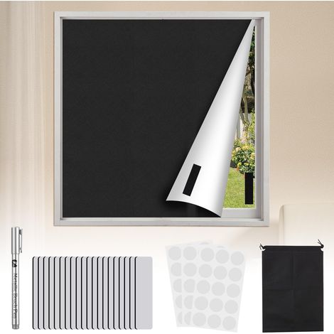 Verdunkelungsvorhang, ohne Bohren, 300 x 145 cm, 100 % blickdicht, Rollo, Vorhang, Sonnenschutz für den Innenbereich, Velux-kompatibel, tragbar, reisefreundlich