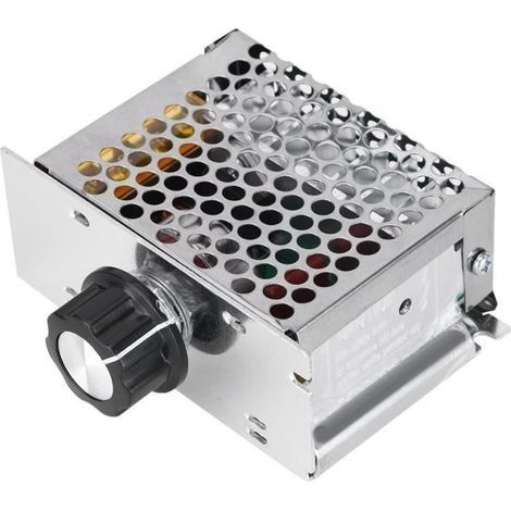 variateur de vitesse pour moteur 220v, Régulateur tension AC 4000W 220V gradateur régulateur réglable 10 V à 220 température é[57] (1/4)