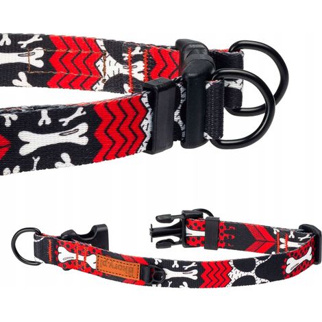 Collier large à double verrouillage et 2 anneaux en D pour grand chien fort XL 30 mm Ukory (1/5)