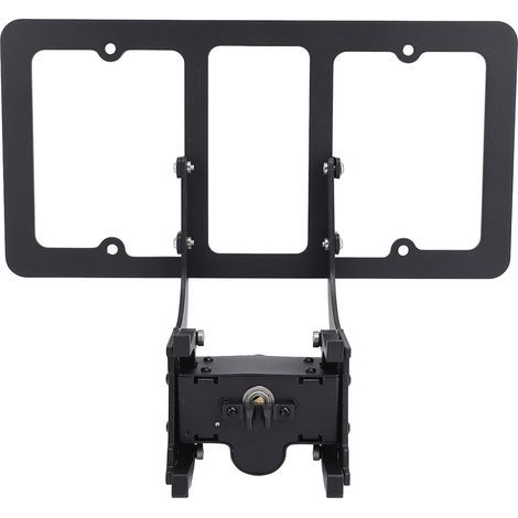 Cadre porte-plaque avant verrouillable – Alliage d'aluminium robuste – Système antivol intégré – Design moderne pour voiture (1/5)