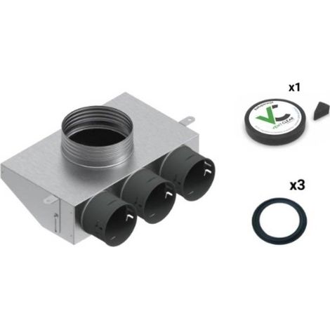 Spiroflex Boîtier de répartition gris modèle 2023 75 mm