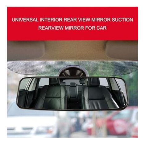 Rétroviseur de Voiture Universel, Rétroviseur Intérieur de Voiture à Ventouse 200 x 60 mm (1/4)