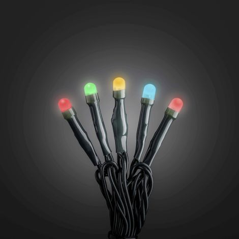 Konstsmide Micro LED Lichterkette gefrostet Innen 50 bunte Dioden 6,4 m Lichterkette (1/2)