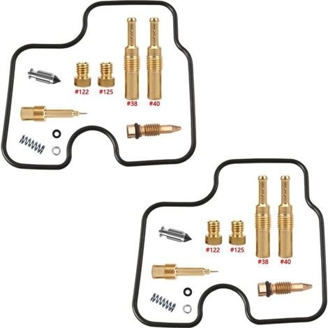 Kit de réparation de carburateur pour CB500 PC26 PC32 1993-2003 500 cm³  Kit de base  Pour CB500 PC26 PC32  bicylindre parallèle  gicleurs en laiton  joints en nitrile  pièces en POM  résistant à l'es (1/2)